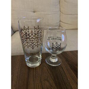 Lord Hobo Brewing Beer Glass Set Of 2 - Tulip Glass + Willi Glass